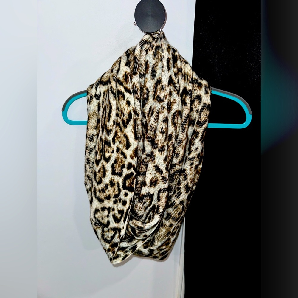 Michael Kors leopard print infinity scarf